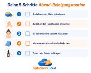 Deine 5-Schritte Abend-Reinigungsroutine gutscheincloud.de