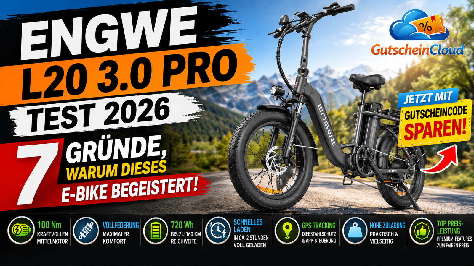 Engwe L20 3.0 Pro Test 2026: 7 Gründe, warum dieses E-Bike begeistert Jetzt mit Gutscheincode sparen!
