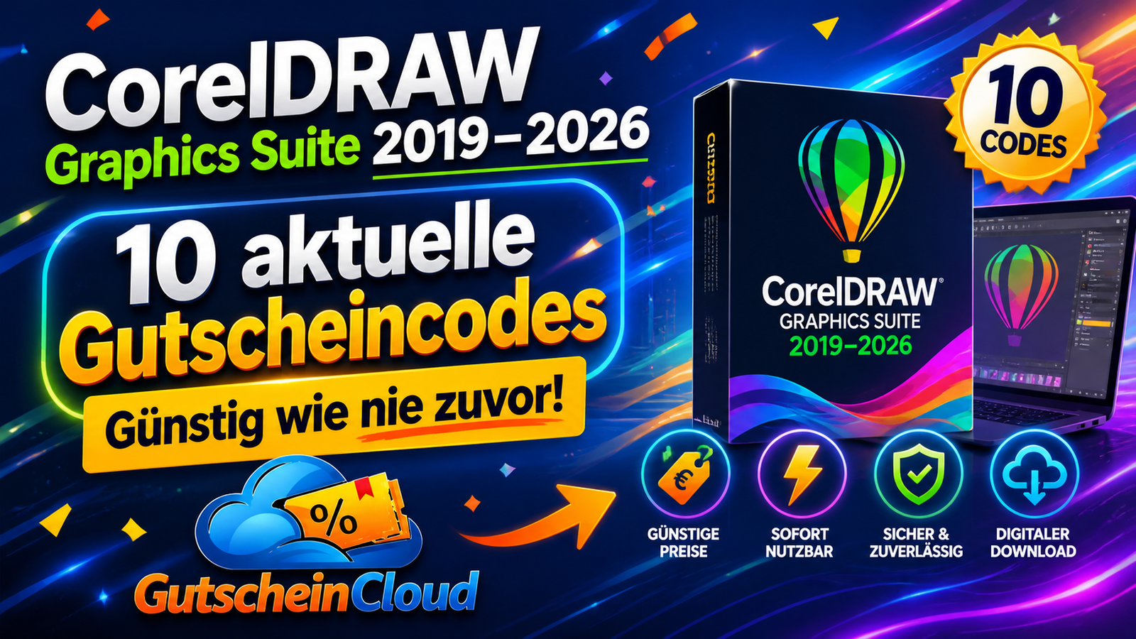 CorelDRAW Graphics Suite 2019–2026_10 aktuelle Gutscheincodes Günstig wie nie zuvor!