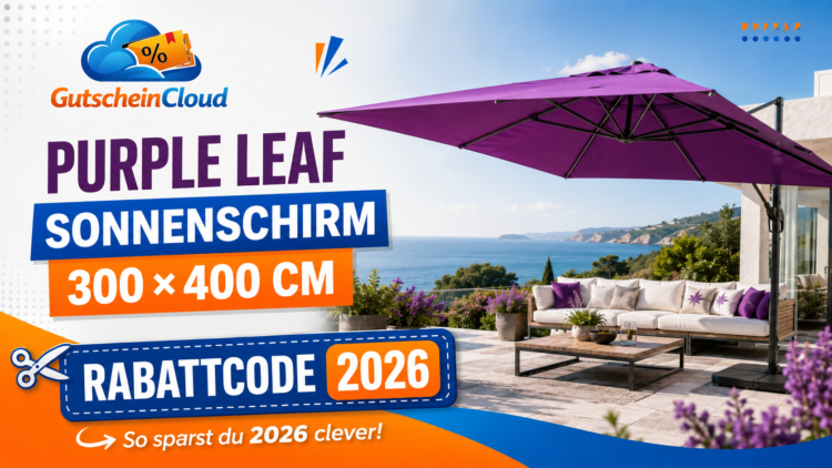 Gutscheincloud.de purple leaf sonnenschirm